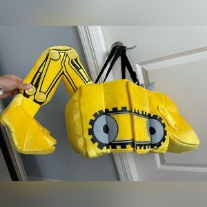 Yellow backhoe / excavator / digger / dozer costume